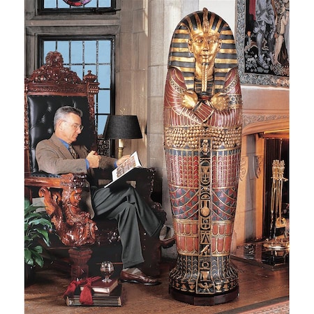 Design Toscano King Tutankhamen's Life-Size Sarcophagus Cabinet FY1059